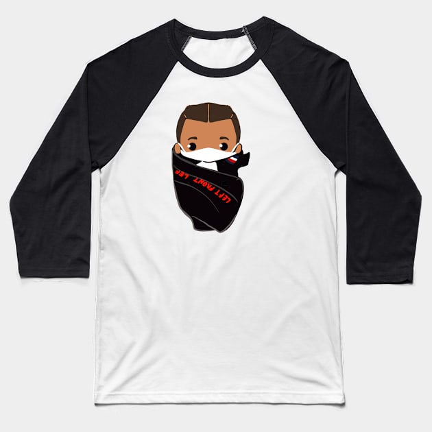 Lewis Hamilton Baseball T-Shirt by cutedrivers